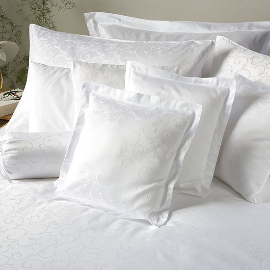 Povlečení damašek Ornella Natural Cotton bílá Povlečení damašek Ornella Natural Cotton bílá