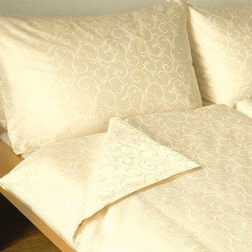 Povlečení damašek Ornella Natural Cotton žlutá Povlečení damašek Ornella Natural Cotton žlutá