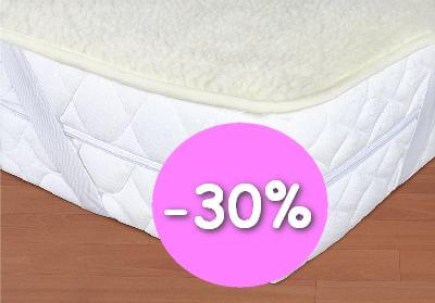 Chránič matrace kávový Merino – poslední kus Chránič matrace kávový Merino – poslední kus