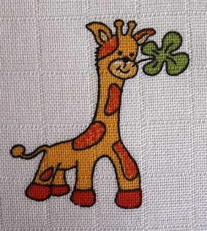 Libštátské pleny potisk Žirafa 70×70 cm – 1 ks Libštátské pleny potisk Žirafa 70×70 cm – 1 ks