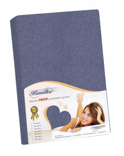 Froté prostěradlo tm. šedá Bellatex 180 g Froté prostěradlo tm. šedá Bellatex 180 g