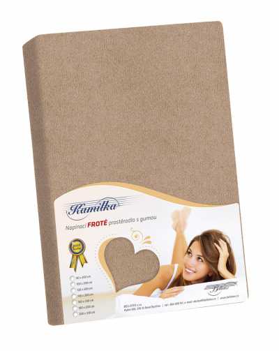 Froté prostěradlo kávová Bellatex 180 g Froté prostěradlo kávová Bellatex 180 g