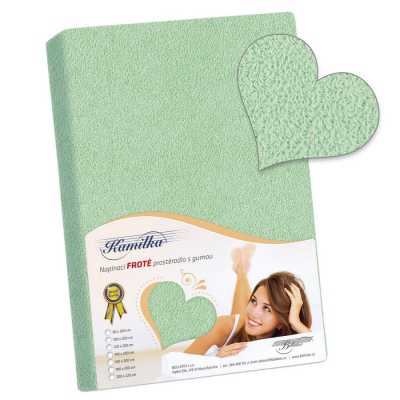 Froté prostěradlo sv. zelená Bellatex 180 g Froté prostěradlo sv. zelená Bellatex 180 g