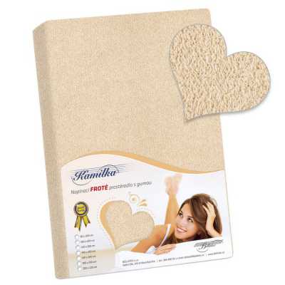Froté prostěradlo sv. béžová Bellatex 180 g Froté prostěradlo sv. béžová Bellatex 180 g