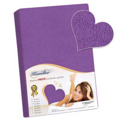 Froté prostěradlo tm. fialová Bellatex 180 g Froté prostěradlo tm. fialová Bellatex 180 g