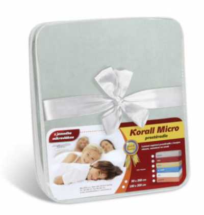Prostěradlo Korall micro sv. šedá Prostěradlo Korall micro sv. šedá
