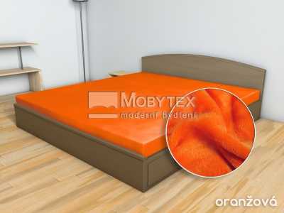 Prostěradlo Mikroflanel oranžová 180×200 cm Prostěradlo Mikroflanel oranžová 180×200 cm