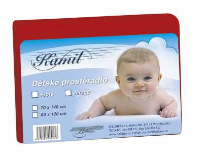 Froté prostěradlo postýlka červená Bellatex 180 g Froté prostěradlo postýlka červená Bellatex 180 g