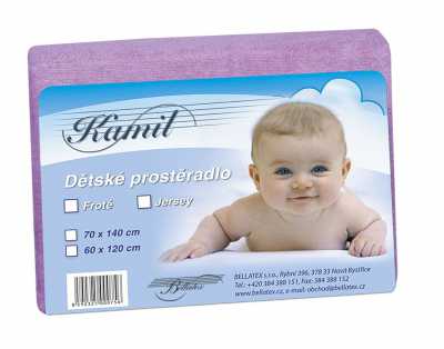 Froté prostěradlo postýlka sv. fialová Bellatex 180 g Froté prostěradlo postýlka sv. fialová Bellatex 180 g