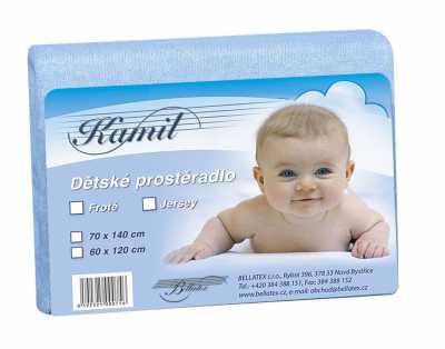 Froté prostěradlo postýlka sv. modrá Bellatex 180 g Froté prostěradlo postýlka sv. modrá Bellatex 180 g