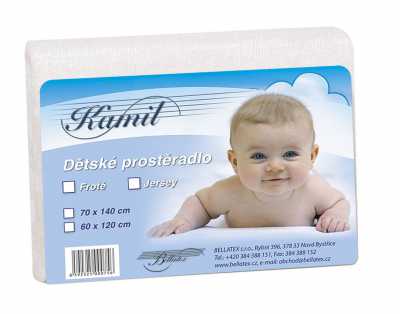 Jersey prostěradlo postýlka bílá Bellatex 180 g Jersey prostěradlo postýlka bílá Bellatex 180 g