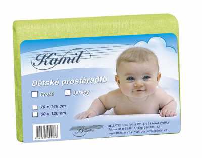 Jersey prostěradlo postýlka olivová Bellatex 180 g Jersey prostěradlo postýlka olivová Bellatex 180 g