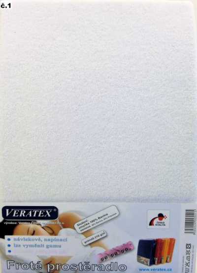 Froté prostěradlo bílá Veratex 210 g Froté prostěradlo bílá Veratex 210 g