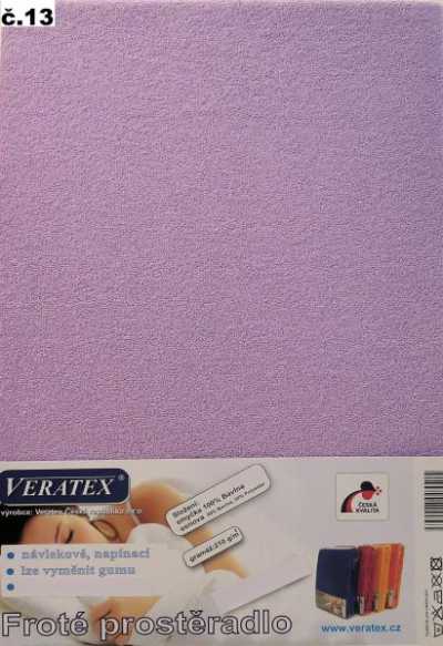 Froté prostěradlo fialková Veratex 210 g Froté prostěradlo fialková Veratex 210 g