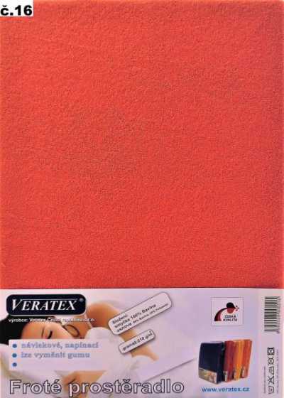 Froté prostěradlo malina Veratex 210 g Froté prostěradlo malina Veratex 210 g