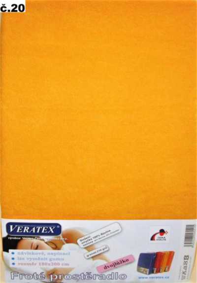 Froté prostěradlo meruňková Veratex 210 g Froté prostěradlo meruňková Veratex 210 g