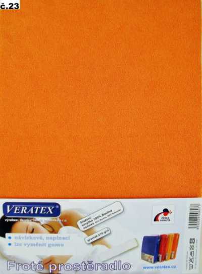 Froté prostěradlo oranžová Veratex 210 g Froté prostěradlo oranžová Veratex 210 g
