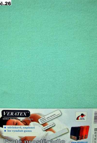 Froté prostěradlo tyrkysová Veratex 210 g Froté prostěradlo tyrkysová Veratex 210 g