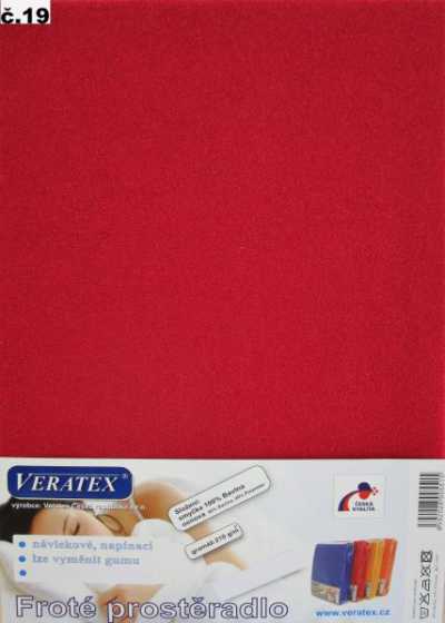 Froté prostěradlo vínová Veratex 210 g Froté prostěradlo vínová Veratex 210 g