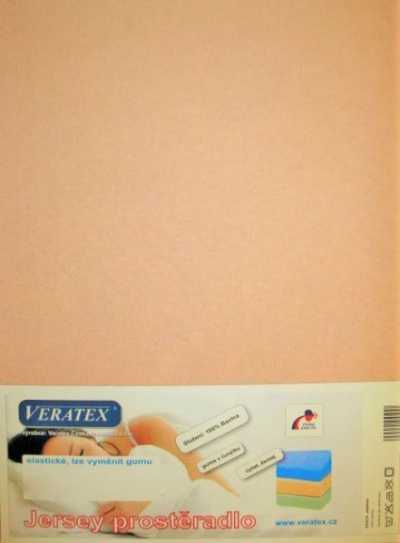 Bavlněné Jersey prostěradlo béžová Veratex 180 g Bavlněné Jersey prostěradlo béžová Veratex 180 g